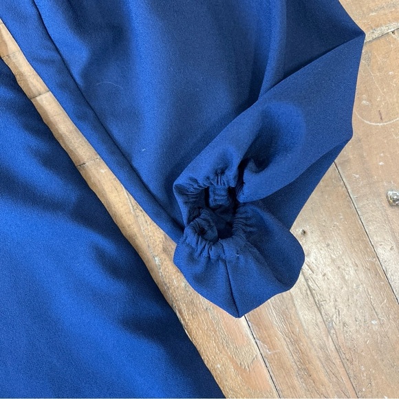 Lilly Pulitzer SHEA STRETCH DRESS Sequin V-neck Collar Casual Preppy Navy SIZE 2 - Picture 7 of 13